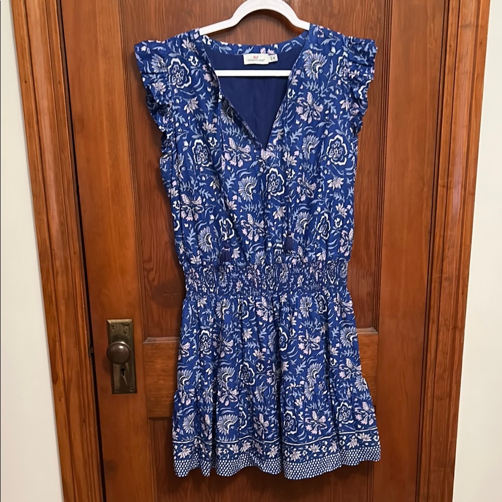 Vineyard Vines Blue Floral Dress